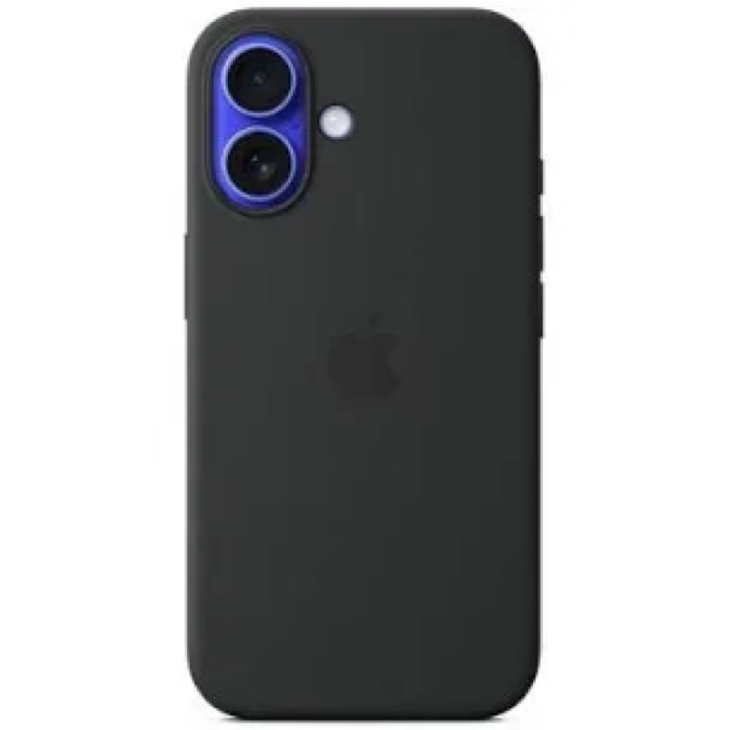 I phone 16 silicone case black