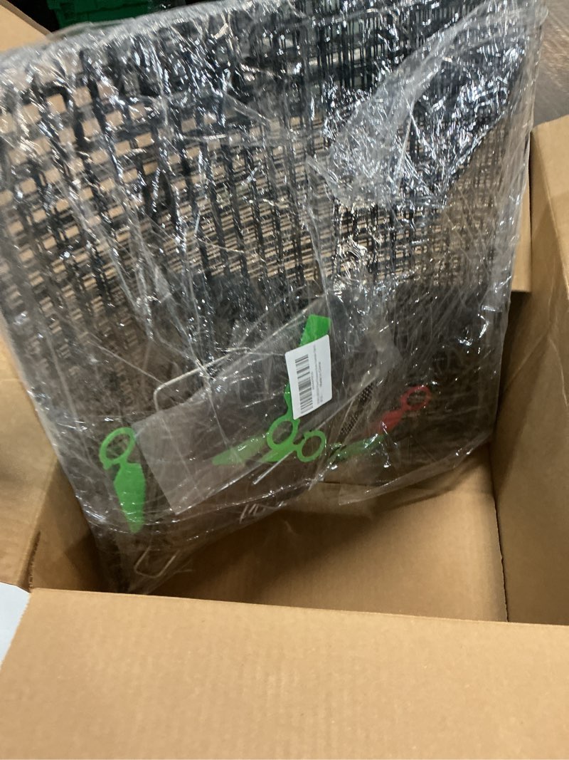 Condition photo showing Good Condition for plant protector from animals with detachable covers - 4 pack 16”x 16" wire cage cloches with ground stakes and tools for protecting vegetable, flower, seedling 4pcs