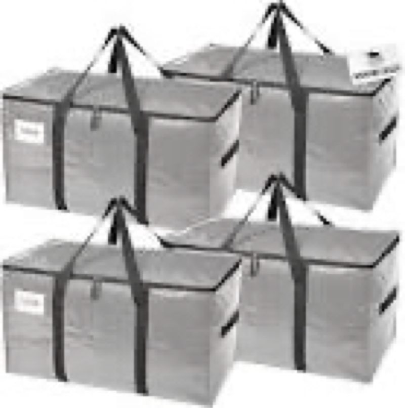 rugged rhino 4 pack heavy duty extra large moving bags, durable bag with strong handles and zipper, 