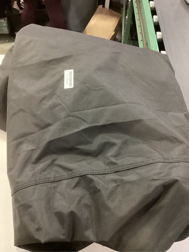 Condition photo showing As Is for ULTCOVER 600D Tough Canvas Heavy Duty Rectangular Patio Table and Chair Cover - Waterproof Outdoor General Purpose Furniture Covers 64Lx52Wx28H inch, Black Rectangular 64"(L)x52"(W) Black