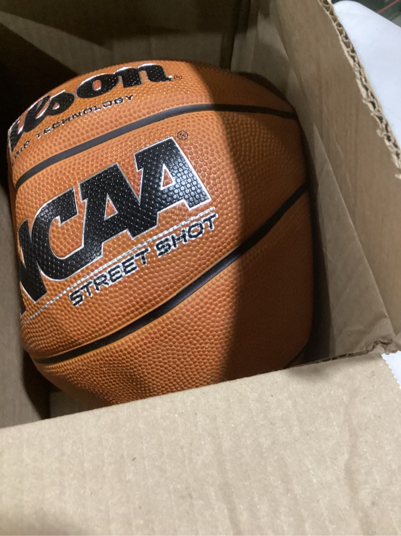 Condition photo showing As Is for wilson ncaa street shot basketballs - 29.5", 28.5", 27.5" size 5 - 27.5"