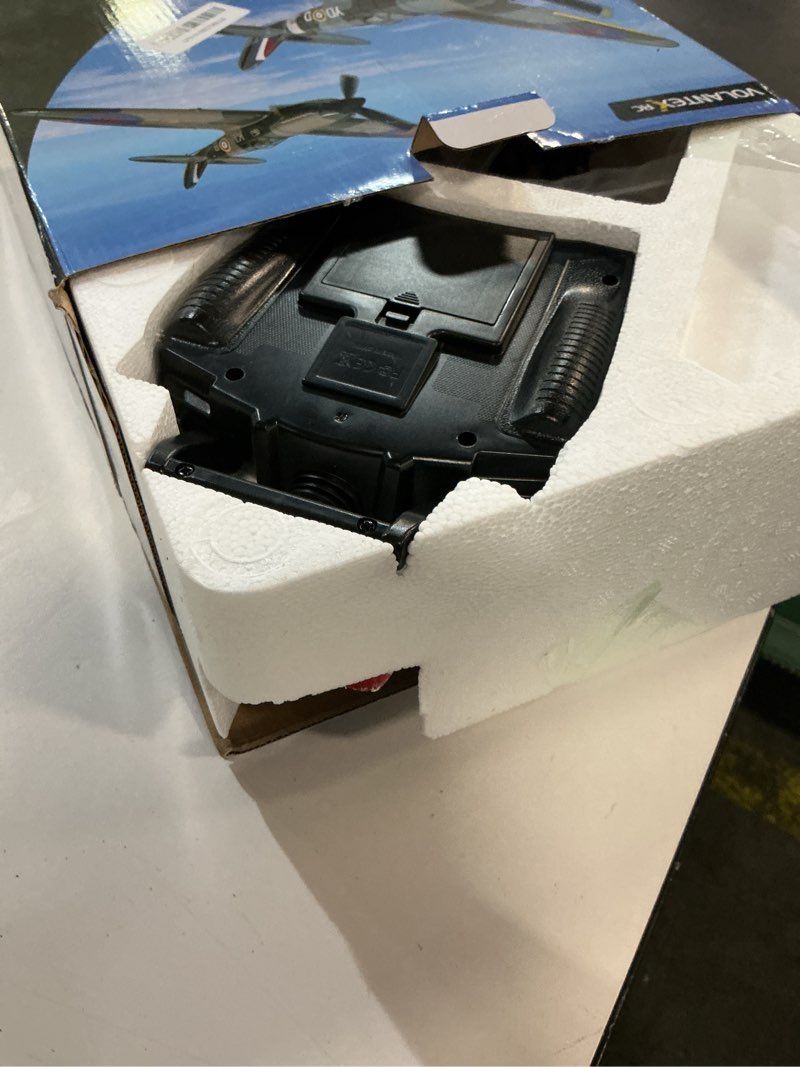 Condition photo showing As Is for volantexrc rc plane spitfire fighter 4ch remote control airplane rtf with aileron, gyro, aerobatics & 3 modes to fly, hobby radio controlled warbird aircraft for adults, beginners(green) spitfire green