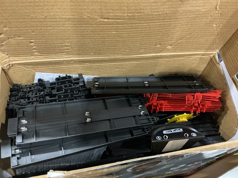 Condition photo showing Good Condition for 3 in 1 slot car race track sets with 4 high speed slot cars, electric race car track include circular overpass flash tracks, 1:43 remote control track car game toys gifts for adults boys ages 6 7 8-12 3 in 1 - 24.3ft