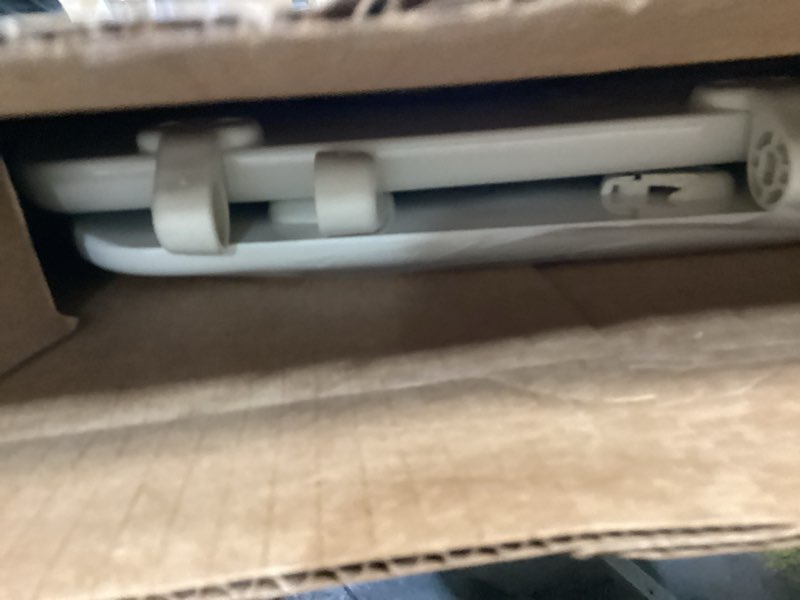 Condition photo showing As Is for Mayfair Linden Slow Close Toilet Seat, Non Slip Heavy Duty Wood, Easy Install, Elongated, White Elongated Traditional Hinge