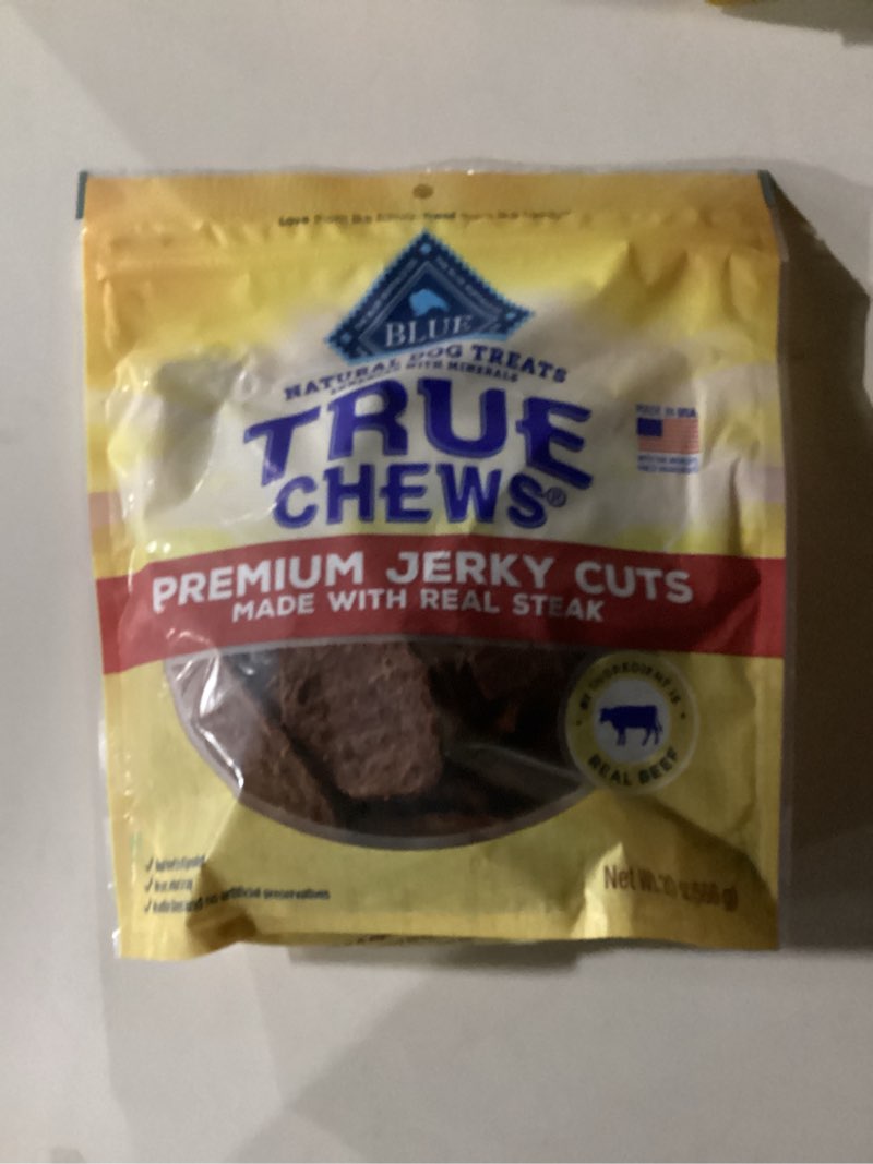 blue buffalo true chews premium jerky cuts dog treats, made in the usa with natural ingredients, bee