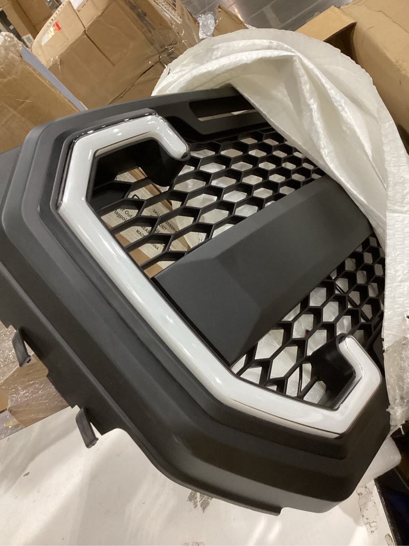 Condition photo showing Good Condition for eomd raptor style front bumper grill compatible with 2015 2016 2017 f150 w/drl & turn signal lights matte black