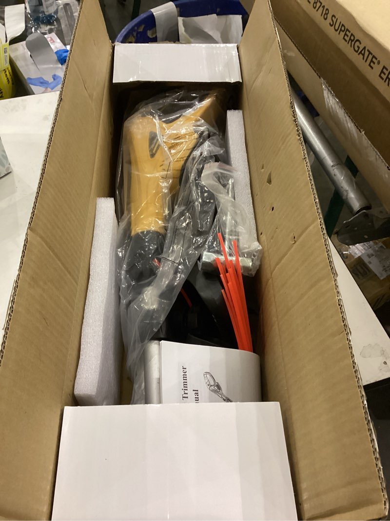 Condition photo showing New/Like New for Cordless String Trimmer Compatible with Dewalt 20V, MtiolHig Folding 3 in1 Weed Eater with Brushless Motor & Battery Level Display, 11" Electric Weed Wacker/Edger Trimmer/Lawn Mower for Yard Garden