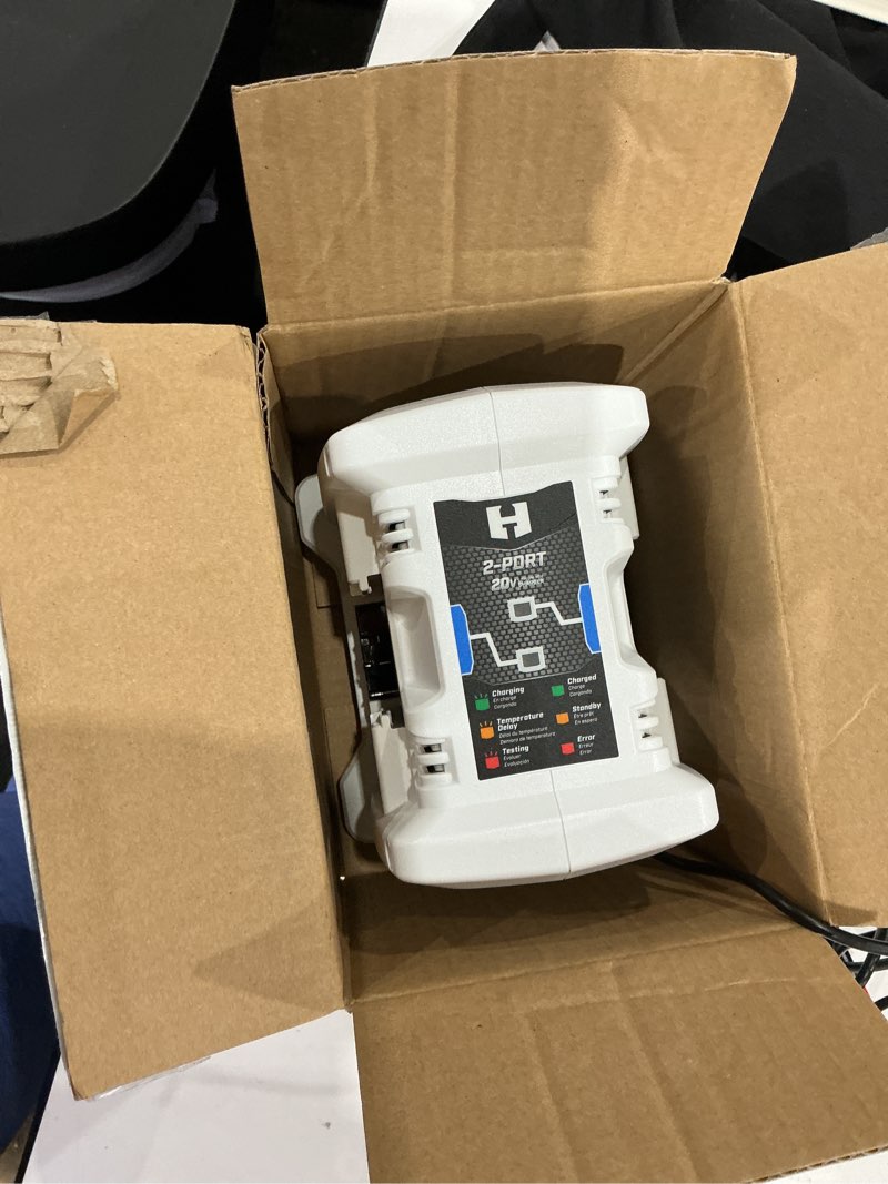 Condition photo showing Good Condition for hart 20 volt 3-amp dual port fast charger (batteries not included)