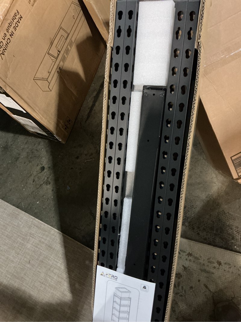 Condition photo showing Good Condition for 27 Gallon Tote Storage Rack, Heavy-Duty Storage Bin Rack Organizer, 5-Tier Standing Storage Bin Shelves, 250 lb Capacity, Maximize Space for Garage, Warehouse, Utility, 1-Pack (Totes Not Included) 1 Pack