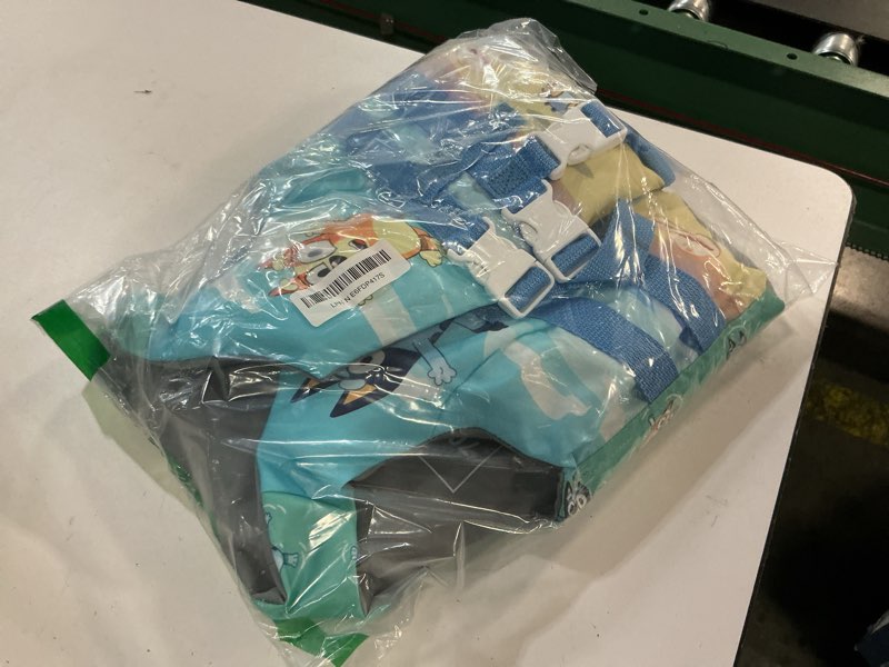 Condition photo showing Good Condition for swimways bluey life jacket, us coast guard approved kids swim vest, 33-55 lbs, bluey