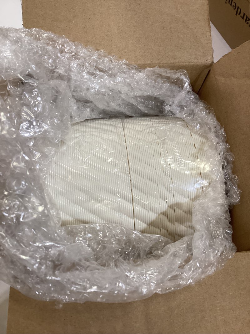Condition photo showing Good Condition for u-qe 100 count 6 inch ivory plastic plates - scalloped dessert plates disposable - premium fancy disposable heavy duty party supplies for party, celebrations, weddings and events ivory 6 inch,100 pack