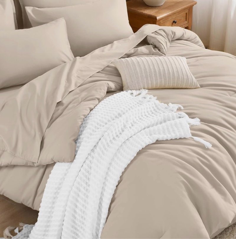 cozylux king size comforter khaki