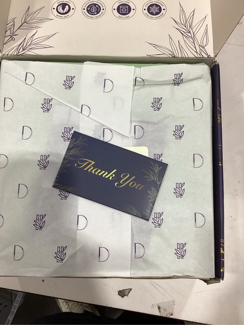 Condition photo showing New/Like New for DECOLURE 100% Viscose Derived from Bamboo Sheets King Size - Luxury 4 Pc Naturally Cooling Sheets, Ultra Soft Bed Set - Deep 17" Pockets, Durable Double Stitching, Oeko Tex Standard (Sage Green) Sage Green King