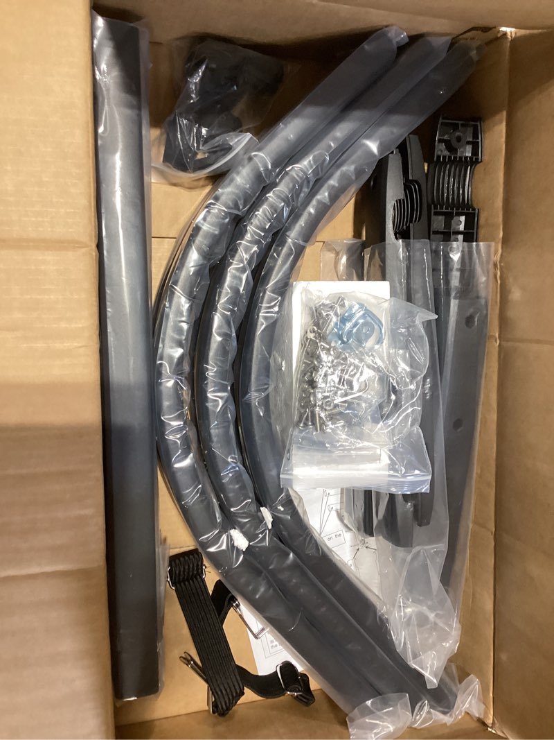 Condition photo showing Good Condition for universal pickup truck bed extender rack, aluminum, 49"-57" fits for toyota tacoma, nissan frontier, chevy colorado, gmc canyon, ford maverick, santa cruz, tailgate extension, drilling needed