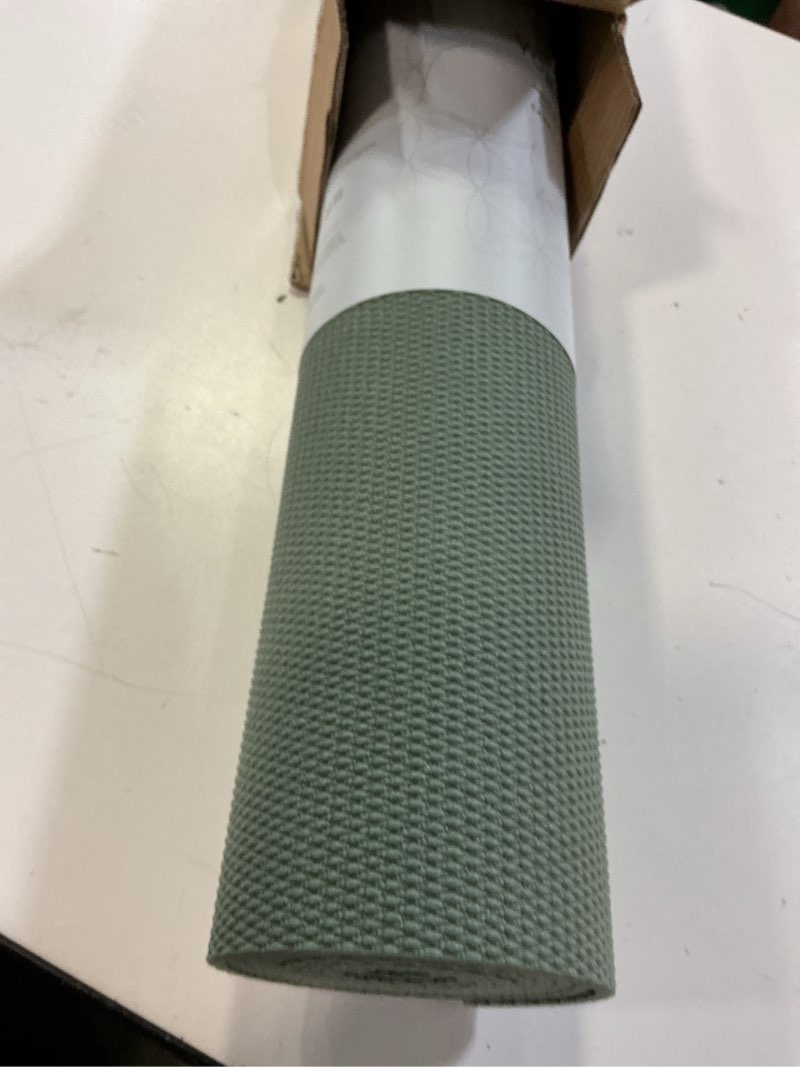 Condition photo showing Good Condition for gaiam yoga mat - premium 5mm solid thick non slip exercise & fitness mat for all types of yoga, pilates & floor workouts (68" x 24" x 5mm) sagebrush
