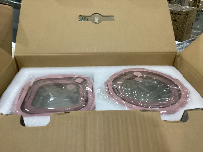 Condition photo showing New/Like New for borohouse 12-pack glass containers with tempered lids – borosilicate, oven-safe(-4°f~950°f), airtight, bpa-free, multi-size for meal prep, dishwasher safe (pink)