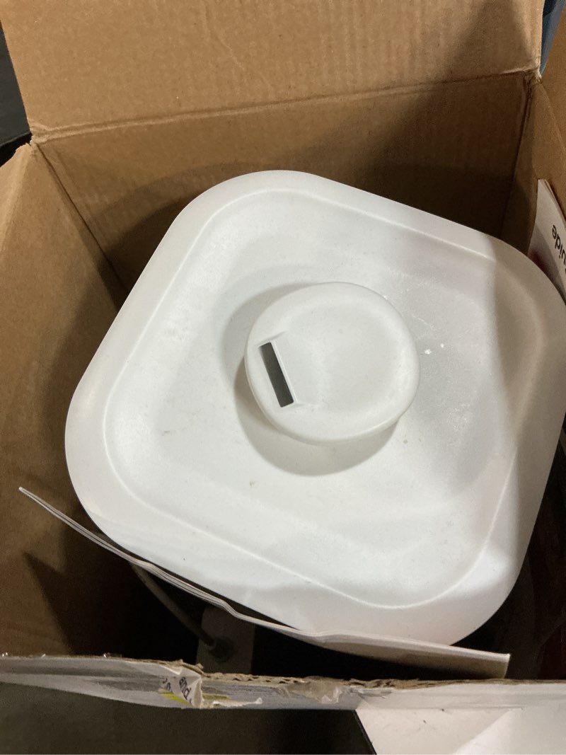 Condition photo showing As Is for safety 1st easy-fill cool mist humidifier, white