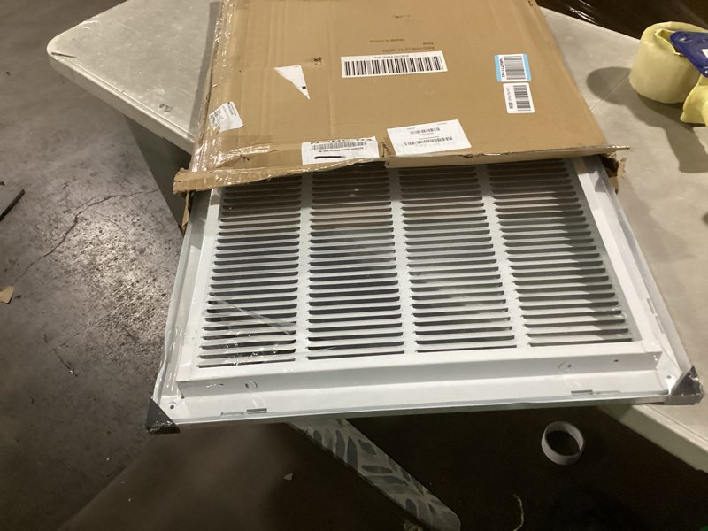 Condition photo showing Good Condition for Return Air Filter Grille Fit 20x20 Duct Opening,Steel Air Return Vent Cover Grill,HVAC Vent Covers for Wall and Ceiling,Holds 1" Thick AC Filter 20''W×20''H