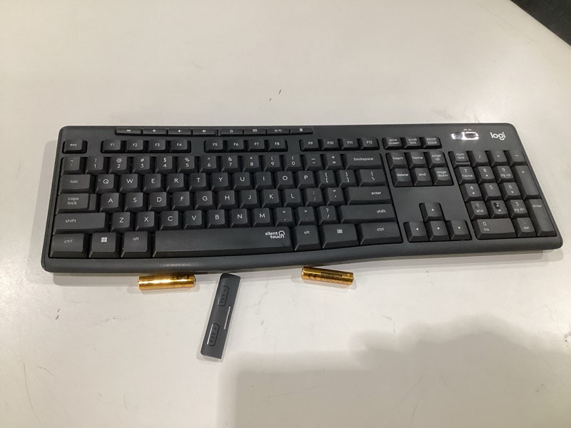 Condition photo showing As Is for (USED, INCOMPLETE PARTS) Logitech MK295 Wireless Mouse & Keyboard Combo with SilentTouch Technology, Full Numpad, Advanced Optical Tracking, Lag-Free Wireless, 90% Less Noise - Graphite Black