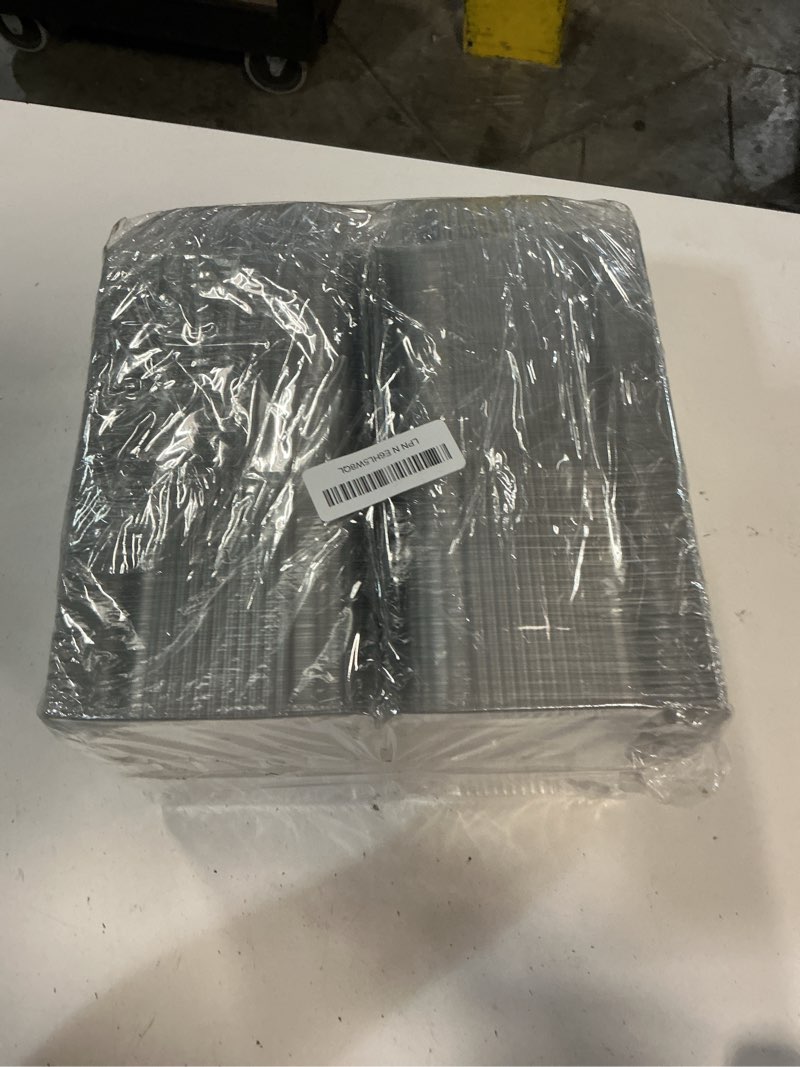 Condition photo showing New/Like New for goiio 200 pcs 7.3 x 4.9 x 3.8 inch plastic hinged food container | disposable clamshell take out food containers for salads, hamburger, fruit, cake, cookie, sandwiches