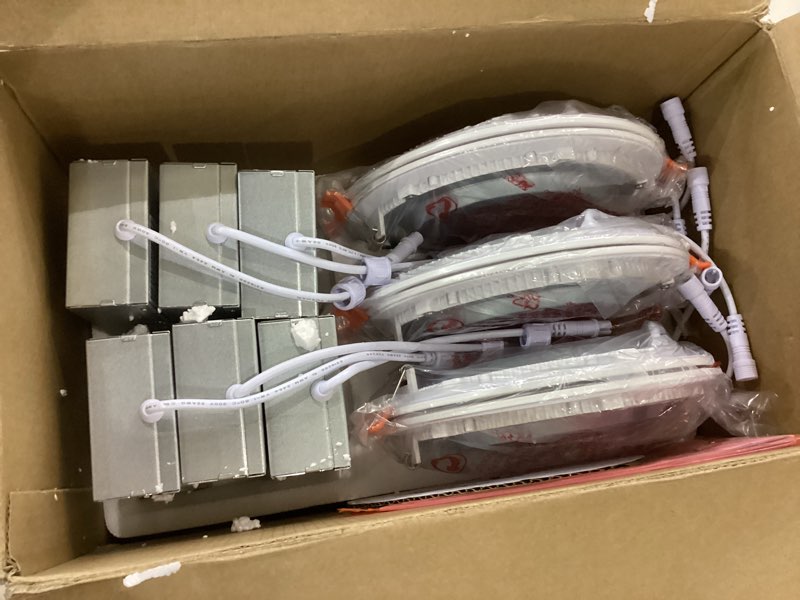 Condition photo showing Good Condition for CLOUDY BAY [6 Pack] 6inch Smart WiFi LED Recessed Lights,RGBCW Color Changing Recessed Lighting,Compatible with Alexa and Google Home Assistant,No Hub Required,15W 2700K-6500K,CRI90+ Wet Location 6 Inch | White Rgbcw / Wifi