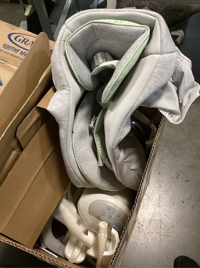 Condition photo showing As Is for graco soothe my way with removable rocker, madden - versatile baby swing & portable rocker