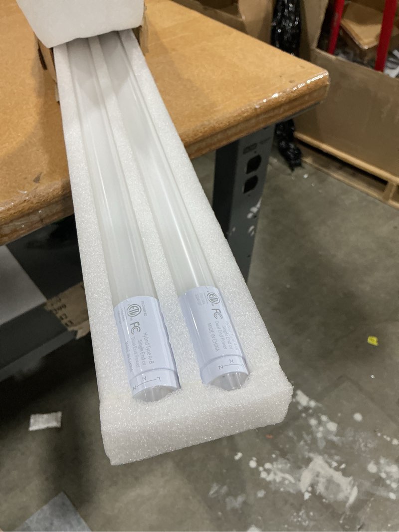 Condition photo showing New/Like New for jesled 4ft t8 led bulbs, 2450lm 5000k 14w led tube light, plug and play or ballast bypass, type a+b t10 t12 fluorescent bulbs replacement, single or double end powered, 2pack, etl