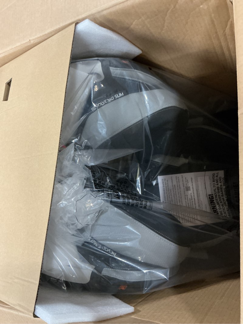 Condition photo showing Good Condition for evenflo revolve360 slim 2-in-1 rotational car seat with quick clean cover (salem black)