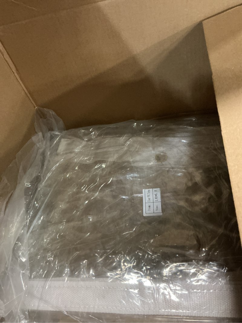 Condition photo showing Good Condition for 6 x 20FT Outdoor Clear Tarp Curtain Waterproof Wind-Proof 24 Mil Transparent Vinyl Tarp for Patio Pergola Garden Canopy Rainproof Anti-Tear PVC Thick Cover with Grommets