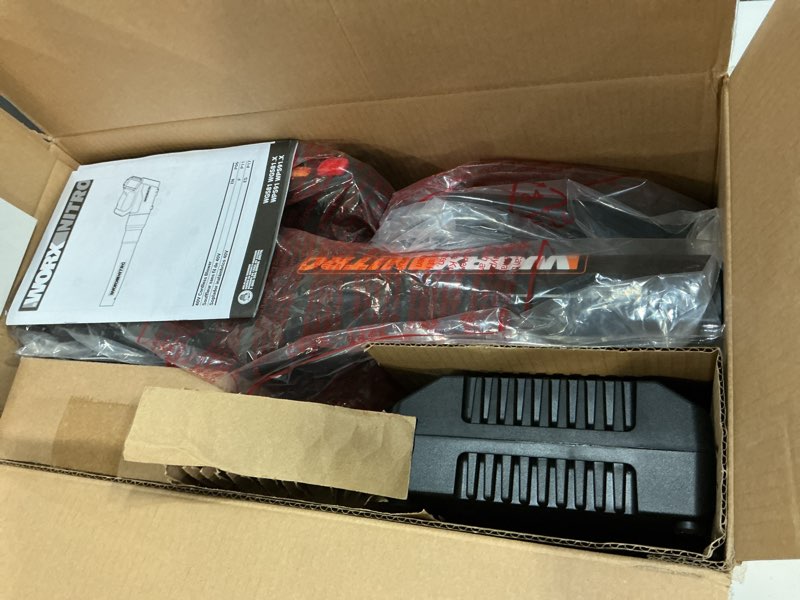 Condition photo showing New/Like New for WORX Nitro Cordless Leaf Blower, Quiet Electric Blower for Lawn Care with 530 CFM & 180 MPH, 2 × 4.0 Ah Batteries & Charger Included, WG581.1 530CFM 40V Blower w/(2)4.0 Ah Batteries