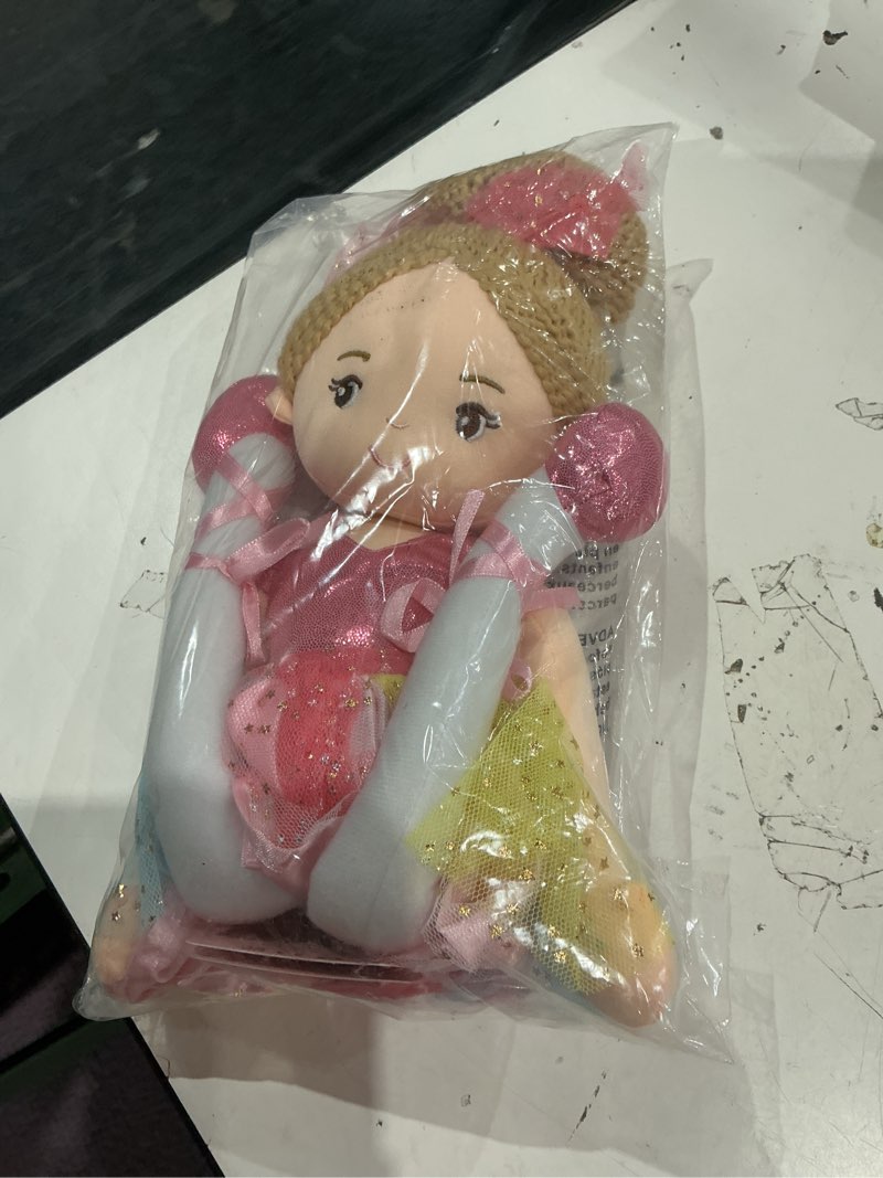 Condition photo showing Good Condition for june garden 16" ballerina princess polina - stuffed plush soft doll - pink outfit - gift for toddler girls regular polina