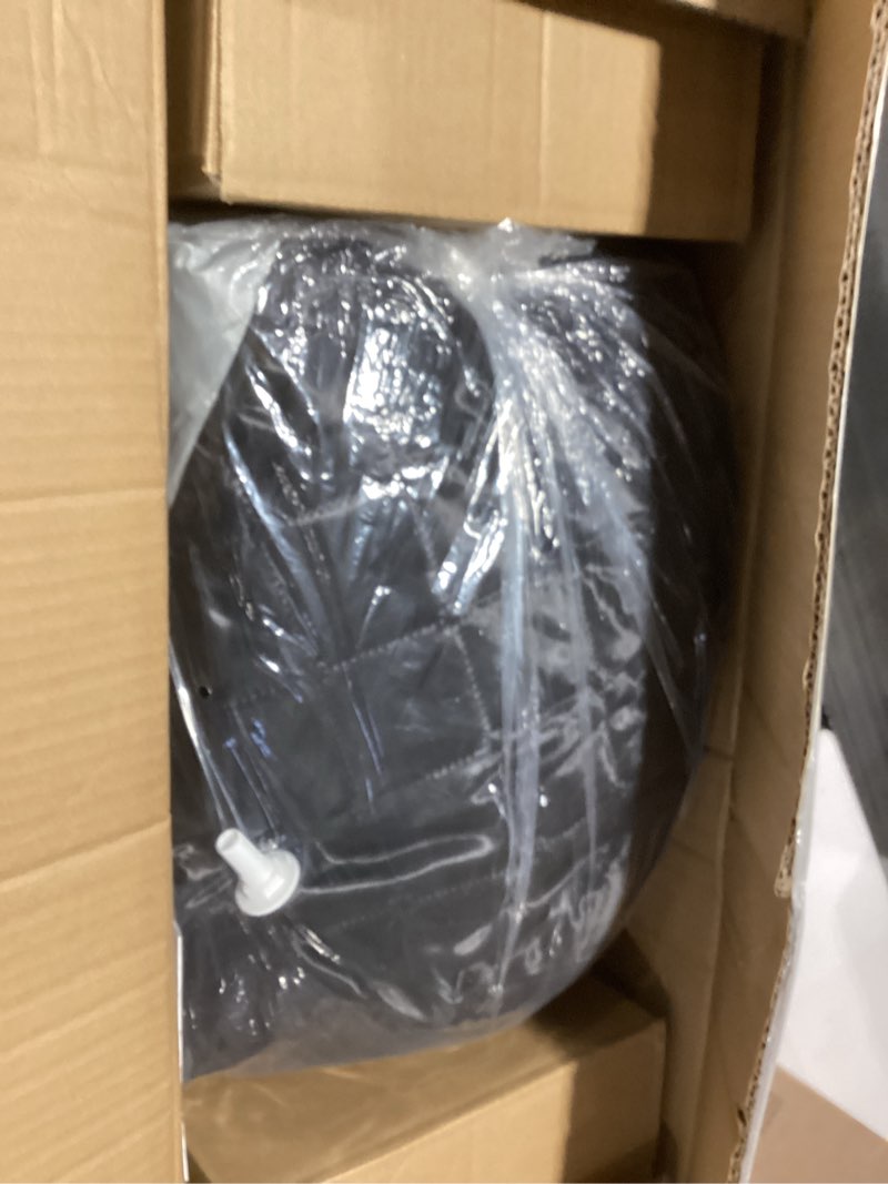 Condition photo showing As Is for 2 Person Sauna, Extra Large Sauna Box, Portable Steam Sauna Tent with 2 Steamers, 2 Folding Chair, 71”x 49”x 36”, Black