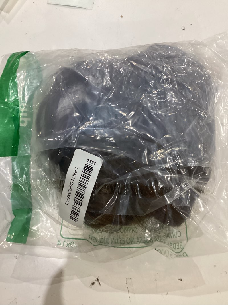 Condition photo showing As Is for barsdar 16 inch drawstring ponytail extension - short wavy drawstring ponytail hair extensions for women - synthetic fake clip in pony tail hairpieces daily - brown & auburn mixed 16 inch - wavy dark brown mix auburn