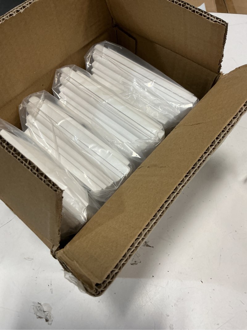 Condition photo showing Good Condition for vivida 4" x 4" vinyl fence post cap (actual 4" x 4"), new england post cap, pvc pyramid square top cover, for vinyl fences, mailboxes & decks, white, 4 pack actual 4" x 4" white-4 pack
