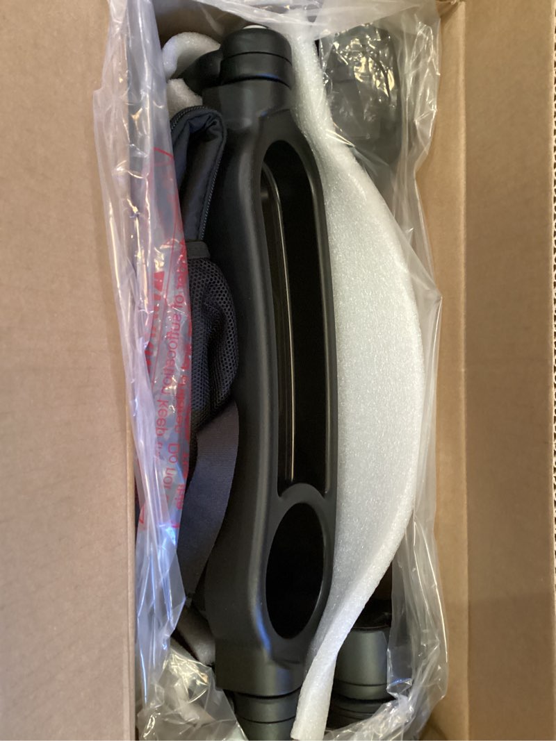 Condition photo showing New/Like New for graco gomax frame stroller, accepts all graco infant car seats, backpack style lightweight travel stroller frame