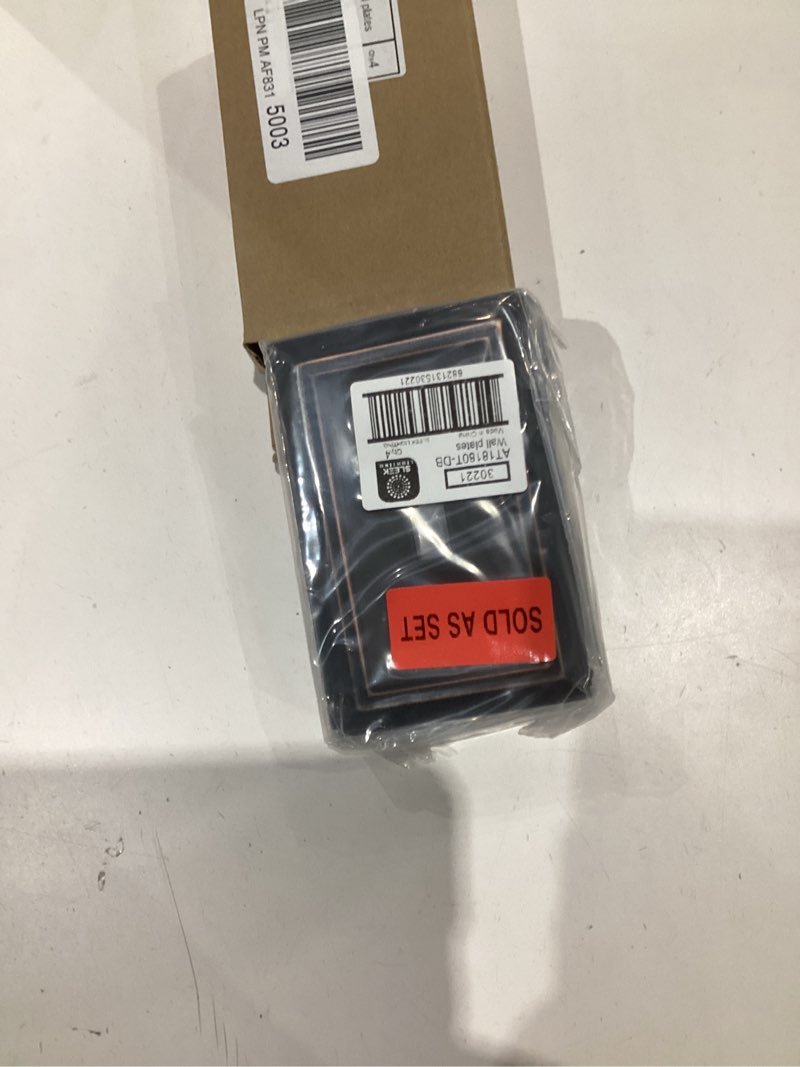 Condition photo showing Good Condition for sleeklighting oil rubbed bronze outlet covers and switch plates-decorative wall plate light switch cover beveled -variety of styles: decorator/duplex/toggle / & combo-size: 1 gang toggle (4pack) 1 toggle