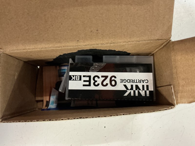 Condition photo showing As Is for 923e 923xl black replacement for hp 923 black ink cartridgs for hp printers office jet pro 8125e 8135e 8138e 8139e 8130 8130e series officejet 8122e 8120 series printer(1 pack 923 xl)
