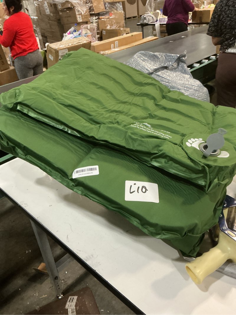 Condition photo showing As Is for HiiPeak Memory Sleeping Pad, Compact Thick Foam Sleeping Mats with Pillow, 9.5 R-Value Insulated Camping Mattress Pad, Easy Inflate & Deflate, Inflatable Sleep Mat for Backpacking Hiking Car Tent