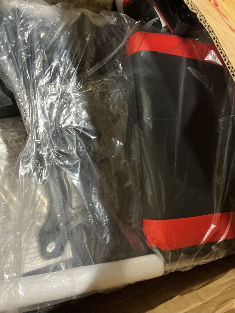 Condition photo showing As Is for GTRACING Gaming Chair with Footrest Speakers Video Game Chair Bluetooth Music Heavy Duty Ergonomic Computer Office Desk Chair Red