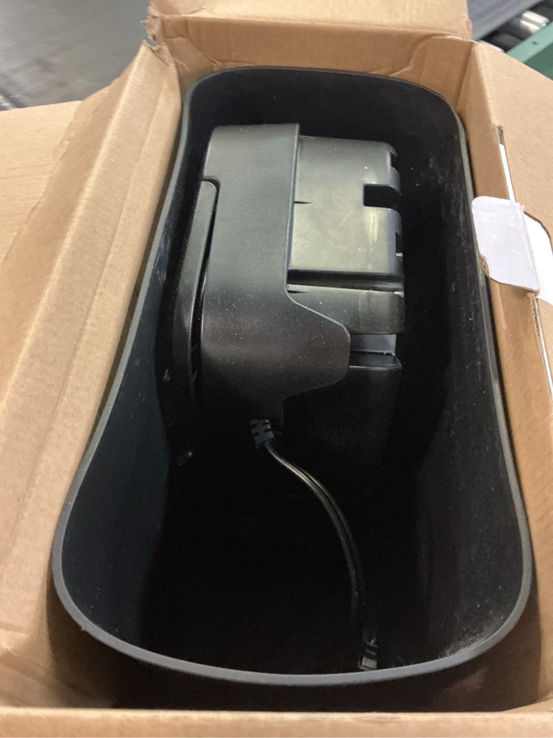 Condition photo showing As Is for pen+gear 6-sheet cross-cut paper/credit card shredder with 3.7 gallon bin, black, home & office use