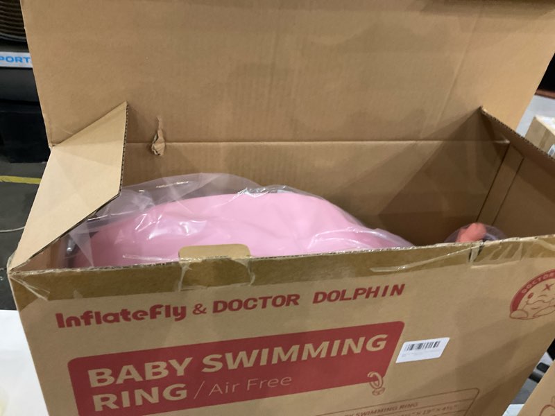 Condition photo showing New/Like New for Baby Swim Float with UV Protection Sunshade Infant Pool Float Add Tail for 3-24 Months Pink