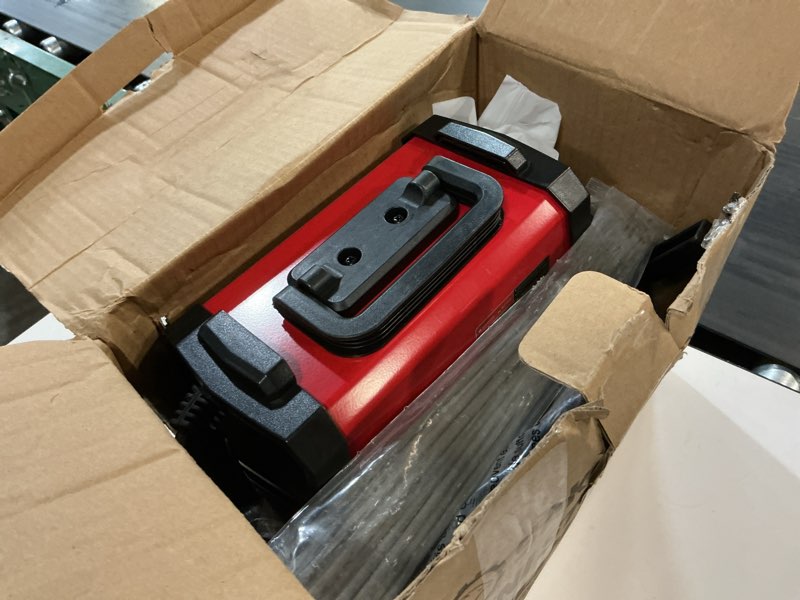 Condition photo showing As Is for saker mini stick welder, 110v portable welding machine, 20-130a arc welder with smart led display, igbt inverter, anti-stick & hot start,portable stick welder for home & diy