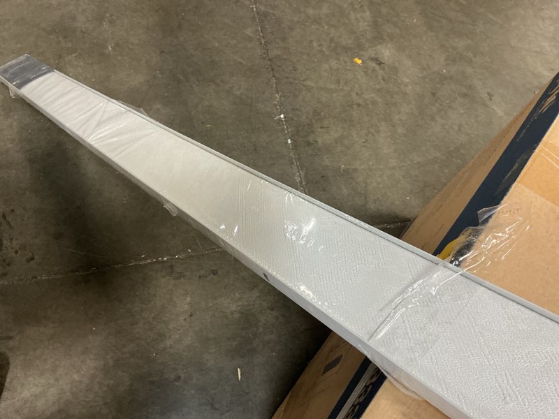 Condition photo showing Good Condition for levolor trim+go 13-pack 3.5-in slat width 84-in crown stucco white plastic vertical vanes