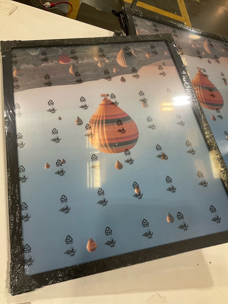 Condition photo showing New/Like New for 16x20 Picture Frame Black for Wall Hanging, Wood 16 x 20 Frame Poster Photo Frame for Wall Horizontally or Vertically, Black, 1 Pack 1 16x20 inch
