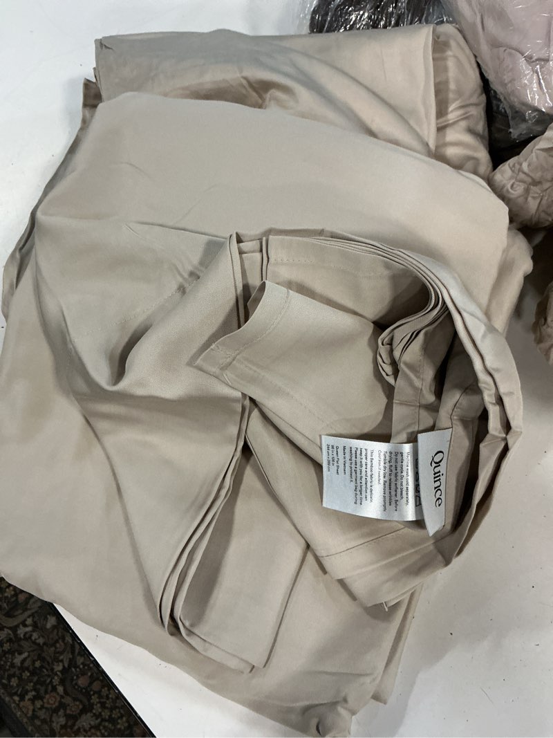 Condition photo showing Good Condition for quince bamboo flat sheet set of 4/ queen/ sand