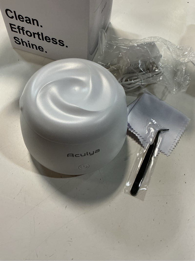 Condition photo showing Good Condition for ultrasonic retainer cleaner machine 48 khz denture cleaner 200ml dental cleaner pod for aligner retainer, jewelry, night guard, brace, white