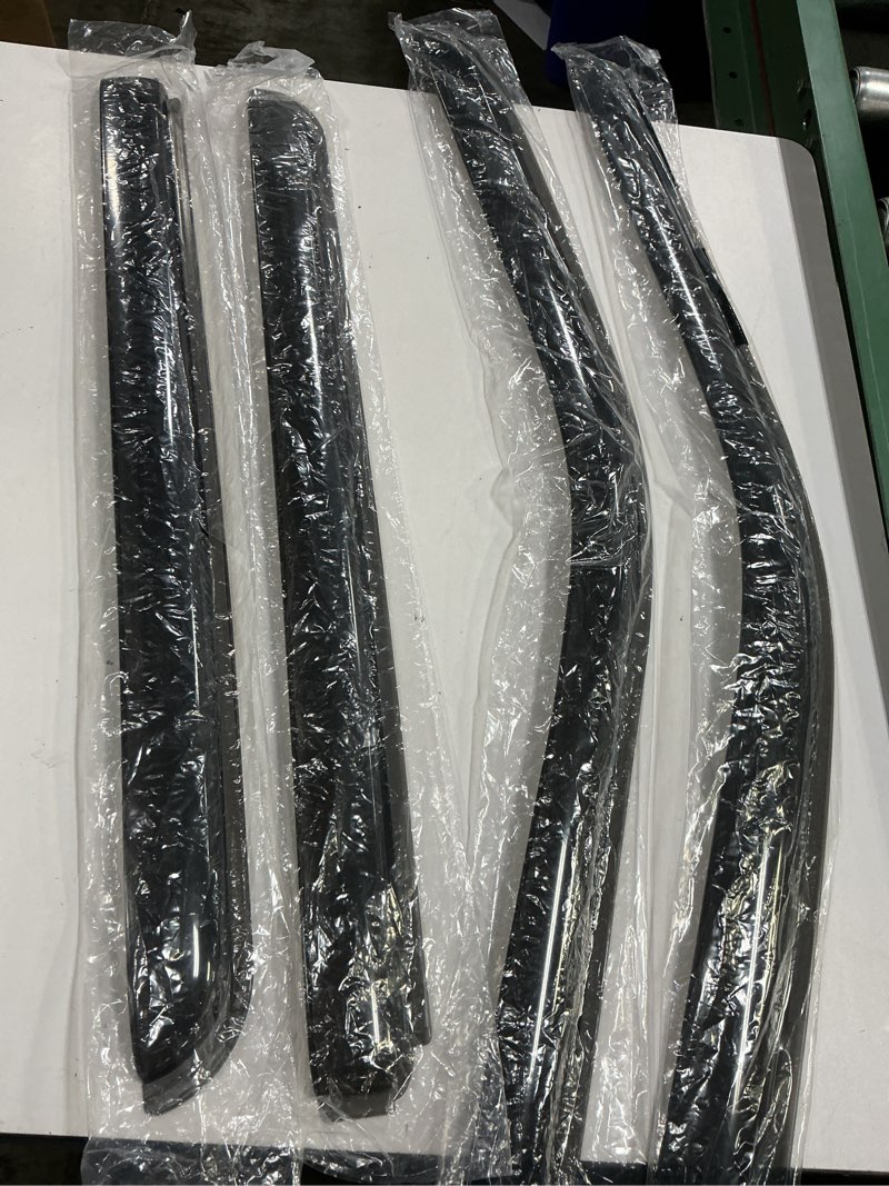 Condition photo showing Good Condition for window rain guards compatible 2018-2025 jeep wrangler jl 4pc window visors vent shade deflector 2020-2025 jeep gladiator 18-24 jeep wrangler jl (similar no same)