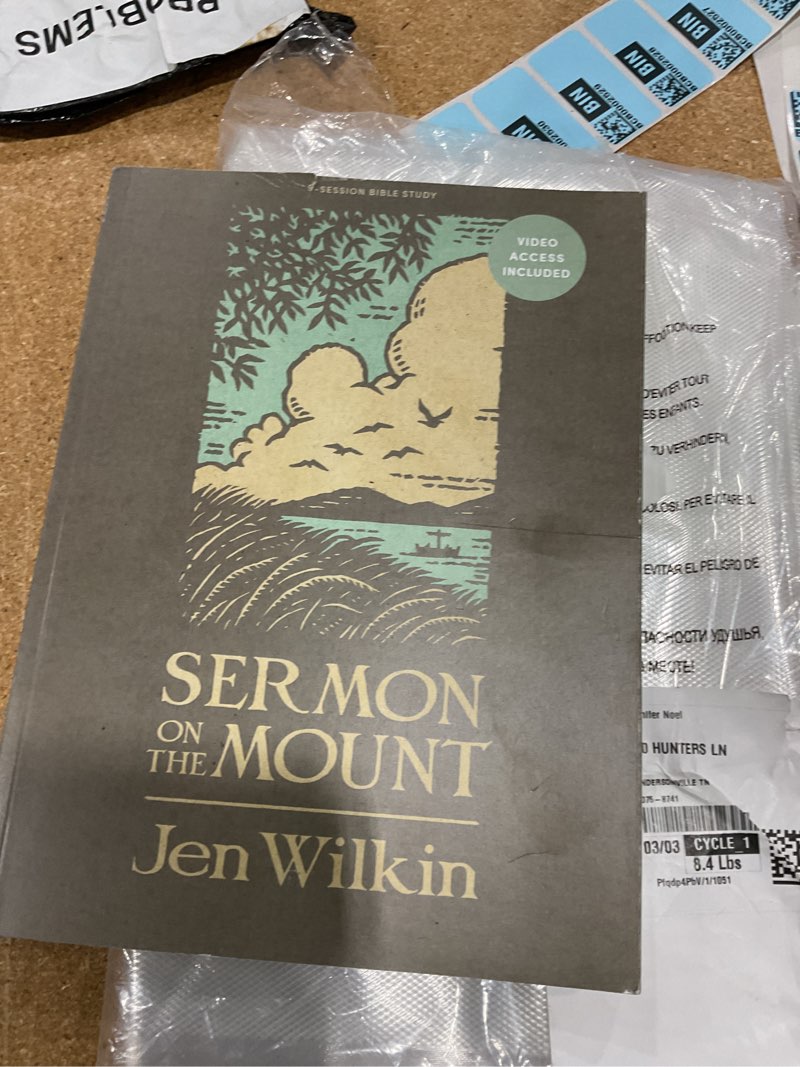 Condition photo showing New/Like New for sermon on the mount - bible study book with video access (revised and expanded): 9-session bible study