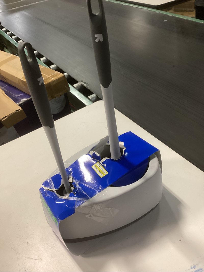 Condition photo showing New/Like New for mr.siga toilet plunger and bowl brush combo for bathroom cleaning, gray, 1 set gray one size
