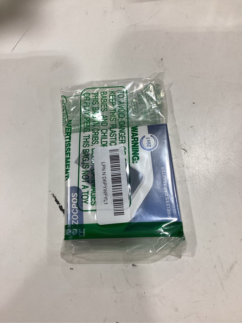 Condition photo showing New/Like New for wireless carplay adapter for iphone, 2 in 1 plug and play mini carplay and android auto adapter for ios 10 android 11 and above, convert wired car play to wireless